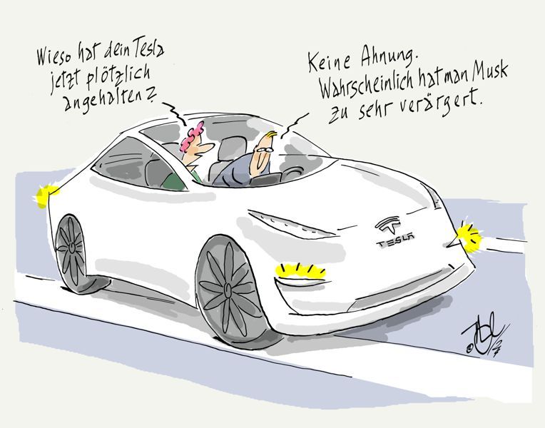 musk tesla x verärgert mann frau
