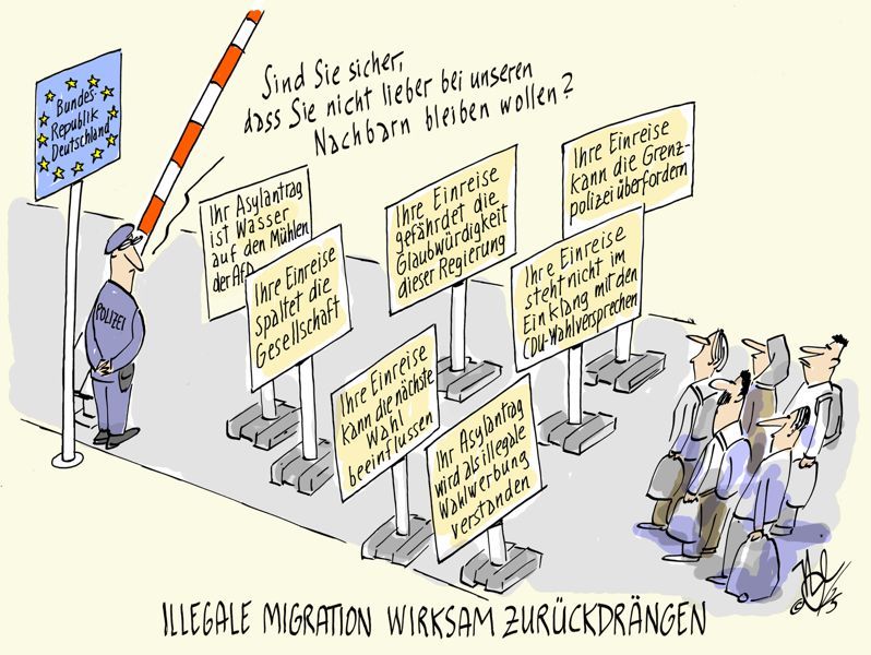 grenze illegale migration zurückdrängen