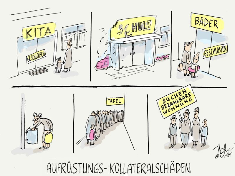 aufrüstung kollateralschäden