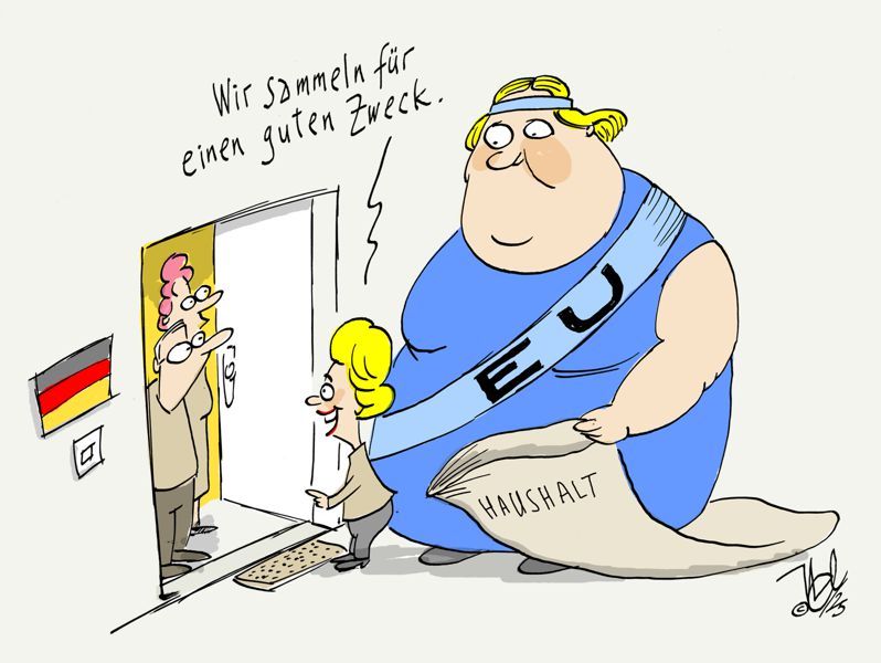 eu haushalt von der leyen sammeln für einen guten zweck
