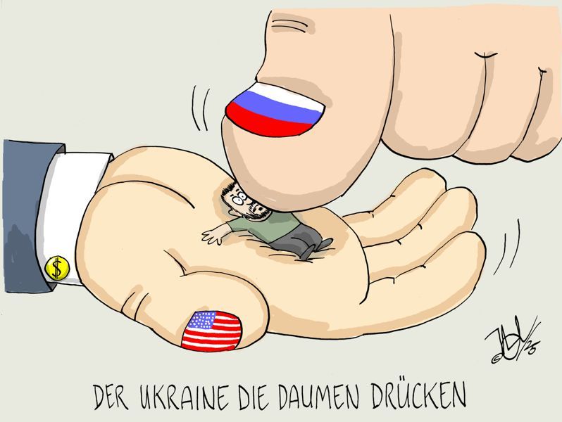 russland usa ukraine putin trump selenskyj daumen drücken