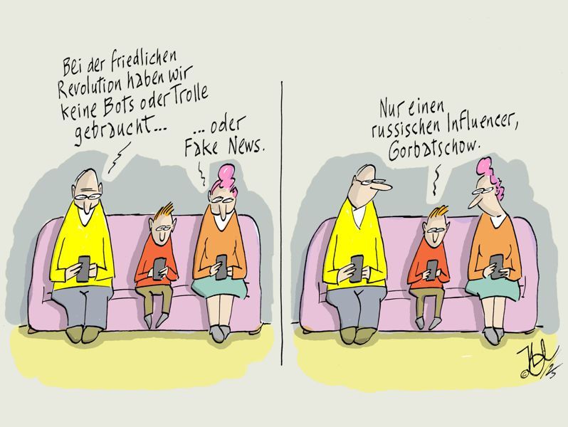 friedliche revolution bots trolle fake news influencer gorbatschow