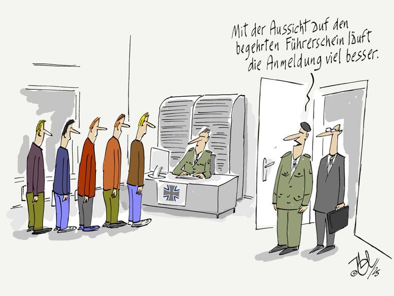 wehrdienst anmelden führerschein