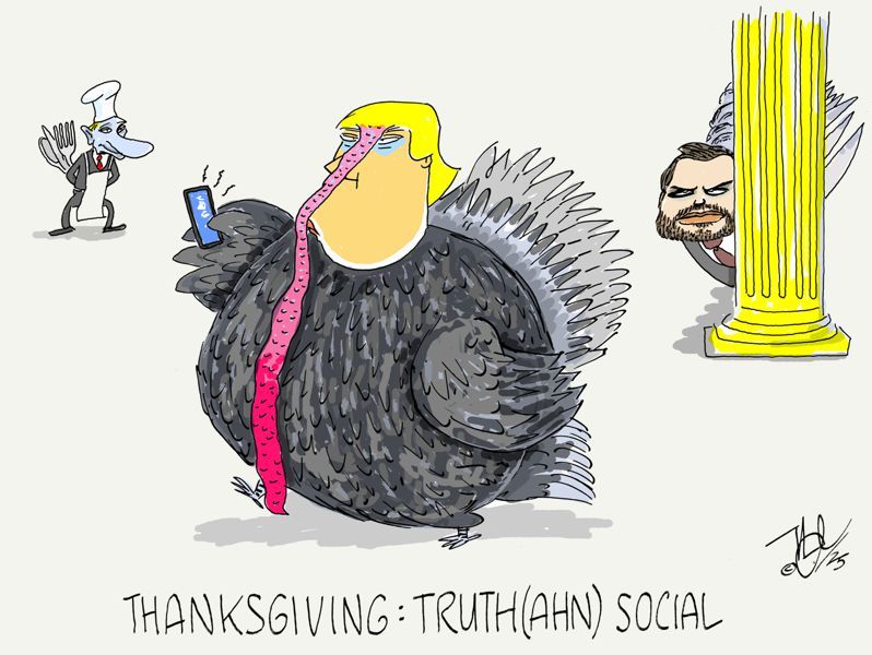 truthahn  social trump vance putin thanksgiving