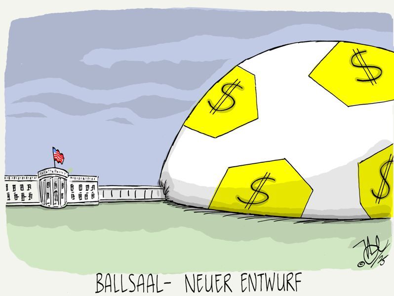usa fußball wm weißes haus ballsaal neuer entwurf