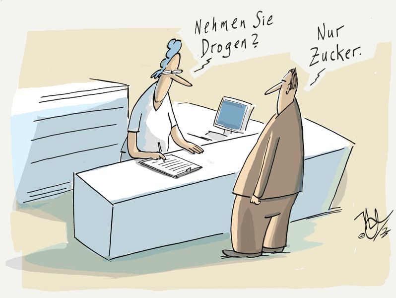 zucker droge arztpraxis