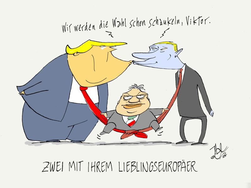 trump orban putin wahlhelfer ungarn