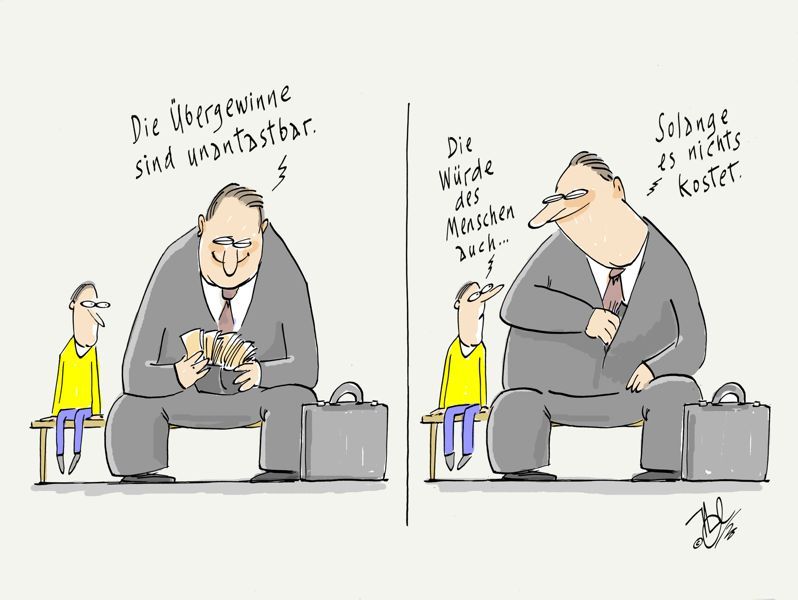 übergewinne unantastbar würde des menschen