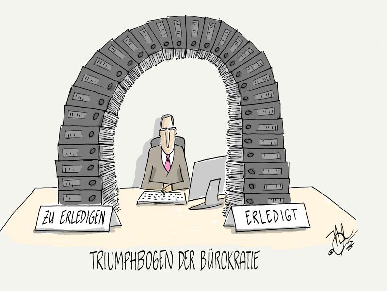 bürokratie triumphbogen