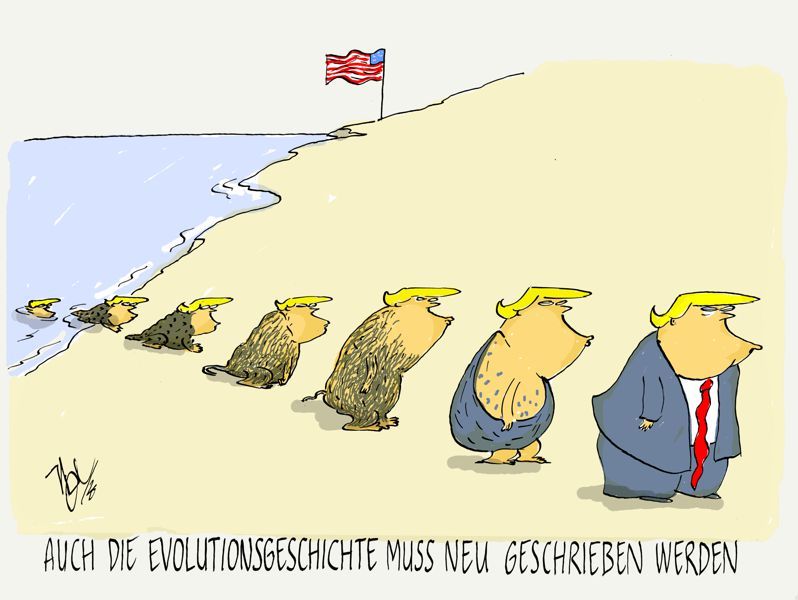 trump amerika auch evolutionsgechichte neuschreiben