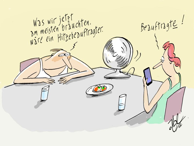 hitze beauftragter mann frau