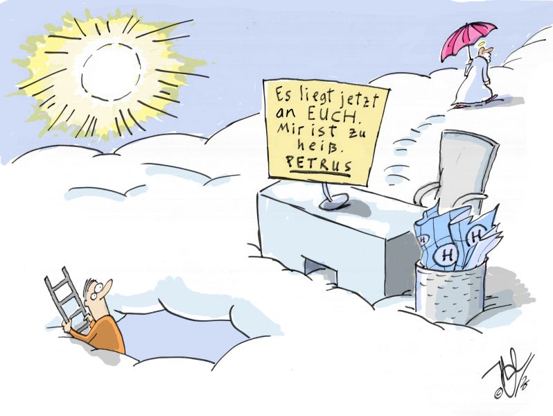 wetter klimawandel hitzewelle heiß petrus