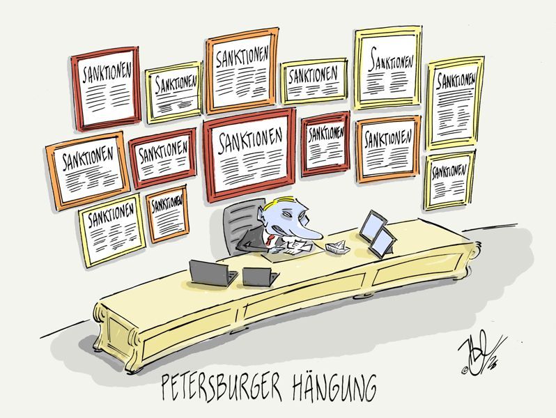 putin sanktionen petersburger hängung