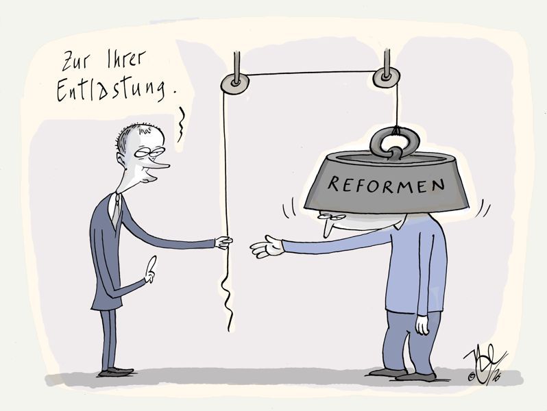 merz reformen gewicht last entlastung