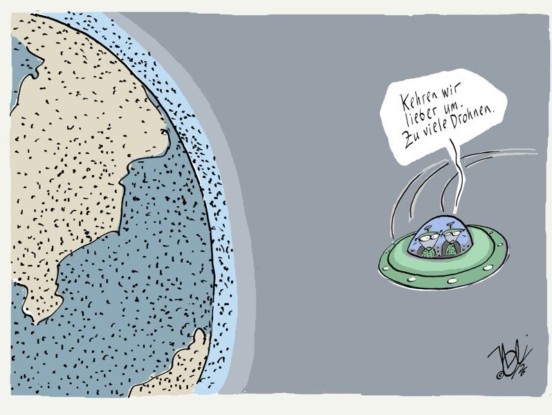 ufo zu viele drohnen